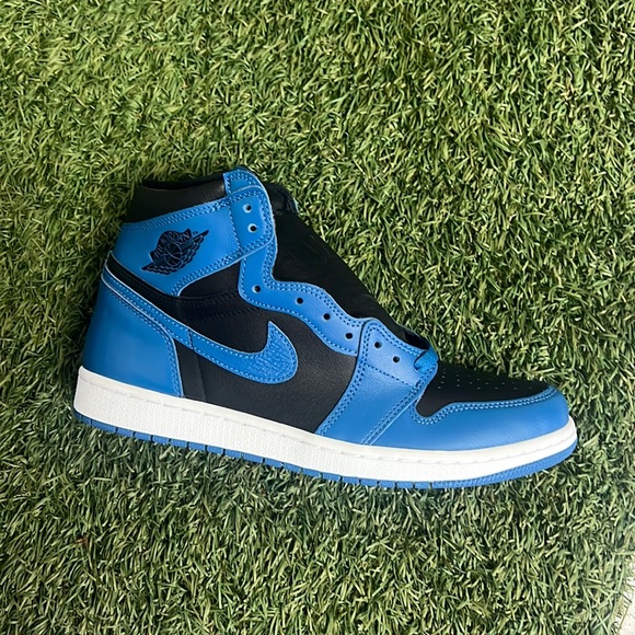 Blue and black high top Jordan 1s - Picture 1 of 1